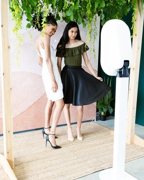 Guests at a Primo photo booth